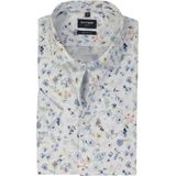 OLYMP - Modern Fit Overhemd - Korte Mouw - Wit - Popeline