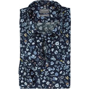 OLYMP - Multicolor Fantasie - Overhemd - 100% Katoen - Kent Kraag - Lange Mouwen