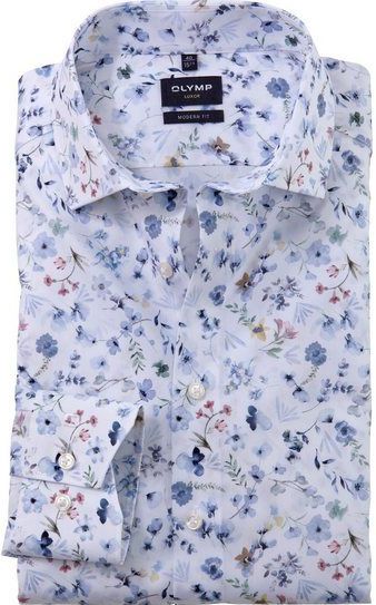 OLYMP Businesshemd Luxor modern fit mit floralem Print