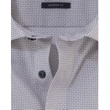 Olymp - Overhemd - Beige Blauw - Katoen - Modern Fit