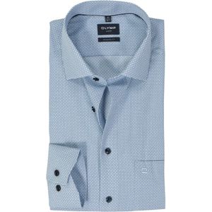 OLYMP - Modern Fit Overhemd - Lichtblauw - Popeline