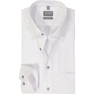 OLYMP - Overhemd - Wit - Comfort Fit - Strijkvrij