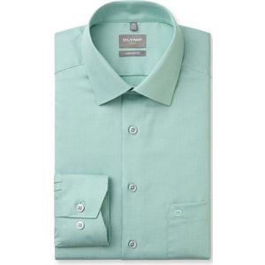 OLYMP comfort fit overhemd, structuur, groen