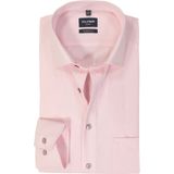 OLYMP - Overhemd - Roze - Structuurweving - Lange Mouwen
