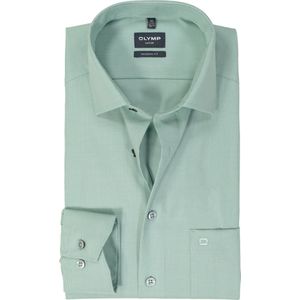 OLYMP modern fit overhemd, structuur, groen