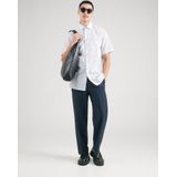 OLYMP - Overhemd - Wit - Poplin - Korte Mouwen - Strijkvrij