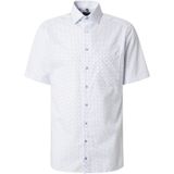 OLYMP - Overhemd - Wit - Poplin - Korte Mouwen - Strijkvrij
