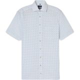 OLYMP - Overhemd - Beige - Poplin - Korte Mouwen - Strijkvrij