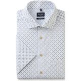 OLYMP - Overhemd - Beige - Poplin - Korte Mouwen - Strijkvrij