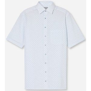 OLYMP - Overhemd - Wit - Korte Mouwen - Comfort Fit - Strijkvrij