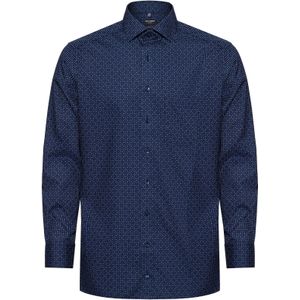 OLYMP - Luxor Overhemd - Marineblauw - Katoen