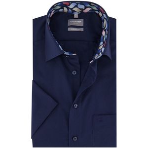 Olymp - Overhemd - Donkerblauw - Katoen