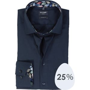 OLYMP - Overhemd - Donkerblauw - Chambray - Modern Fit
