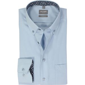 OLYMP - Overhemd - Lichtblauw - Comfort Fit - Lange Mouwen - Strijkvrij