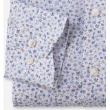 OLYMP - Modern Fit - Overhemd - Wit Dessin - Popeline - Strijkvrij