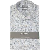 OLYMP - Comfort Fit - Overhemd - Wit - Korte Mouw - Popeline - Strijkvrij