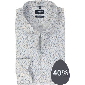 OLYMP - Heren Overhemd - Wit - Poplin - Extra Lange Mouwen