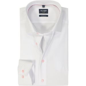 OLYMP - Overhemd - Wit - Poplin - Lange Mouwen