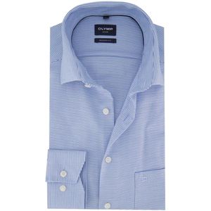 OLYMP - Luxor - Overhemd - Bleu - Huidvriendelijk - Onderhoudsvriendelijk