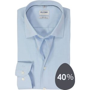 OLYMP - Heren Overhemd - Lichtblauw - Poplin - Body Fit