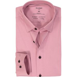 OLYMP - 24/7 - Overhemd - Mauve - Strijkvriendelijk - Boordmaat: 39