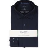 OLYMP - 24/7 Level 5 - Overhemd - Marine Blauw - Tricot