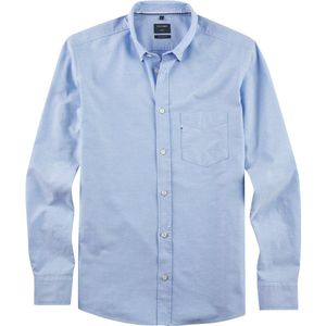 OLYMP - Overhemd - Blauw - Oxford - Regular Fit