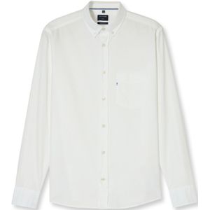 OLYMP - Heren Overhemd - Wit - Oxford - Regular Fit