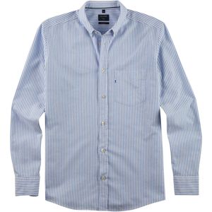 OLYMP - Overhemd - Blauw - Poplin - Regular Fit
