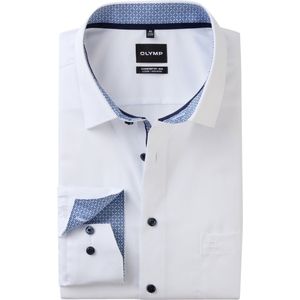 OLYMP - Luxor - Overhemd - Wit - Comfort Fit Big - Popeline