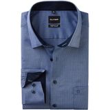 OLYMP Luxor comfort fit Big overhemd, natte, marine blauw