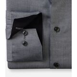 OLYMP Luxor comfort fit Big overhemd, natte, zwart