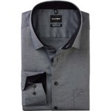 OLYMP Luxor comfort fit Big overhemd, natte, zwart