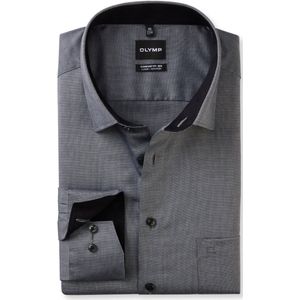 grijs Olymp Big&Tall overhemd Comfort Fit