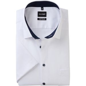 OLYMP - Luxor - Overhemd - Wit - Korte Mouw - Comfort Fit Big
