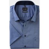 OLYMP - Overhemd - Marine Blauw - Korte Mouwen - Comfort Fit