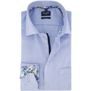Olymp - Overhemd - Blauw - Katoen - Business Overhemd