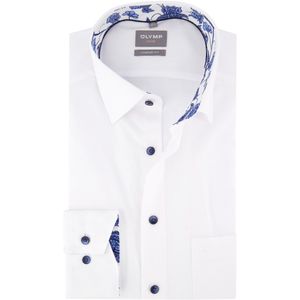 Olymp - Business Overhemd - Wit - 100% Katoen - Strijkvrij
