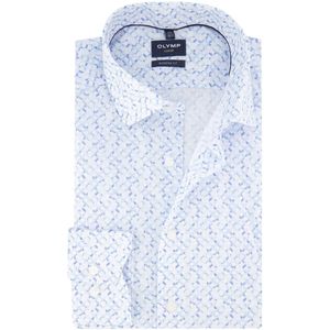 Olymp - Business Overhemd - Blauw - 100% Katoen - Strijkvrij