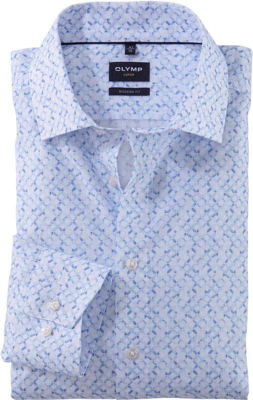 OLYMP - Dress Shirt LS - Overhemd - Wit - 100% Katoen, Strijkvrij