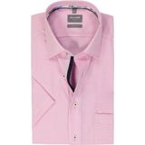 OLYMP comfort fit overhemd, korte mouw, structuur, roze