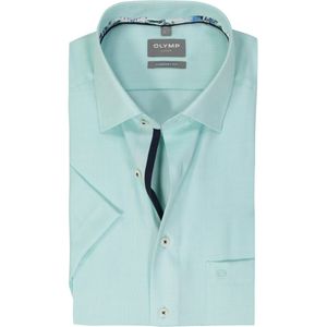 OLYMP - Comfort Fit - Overhemd - Mint Groen - Korte Mouw, Strijkvrij