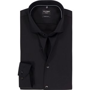 OLYMP No. Six - Overhemd - Zwart - Super Slim Fit - Royal Kent