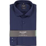 OLYMP - No. 6 - Overhemd - Donkerblauw - Super Slim Fit - Strijkvriendelijk