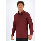 OLYMP - 24/7 Luxor - Overhemd - Donker Rood - Modern Fit
