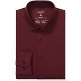 OLYMP - 24/7 Luxor - Overhemd - Donker Rood - Modern Fit