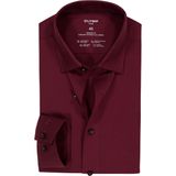 OLYMP - 24/7 Luxor - Overhemd - Donker Rood - Modern Fit