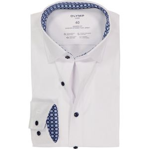 OLYMP - 24/7 Luxor - Overhemd - Wit - Strijkvriendelijk