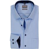 OLYMP - Luxor - Overhemd - Lichtblauw - Comfort Fit - Mouwlengte 7 - Strijkvrij