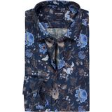 OLYMP - Luxor - Overhemd - Marineblauw - Modern Fit - New Kent